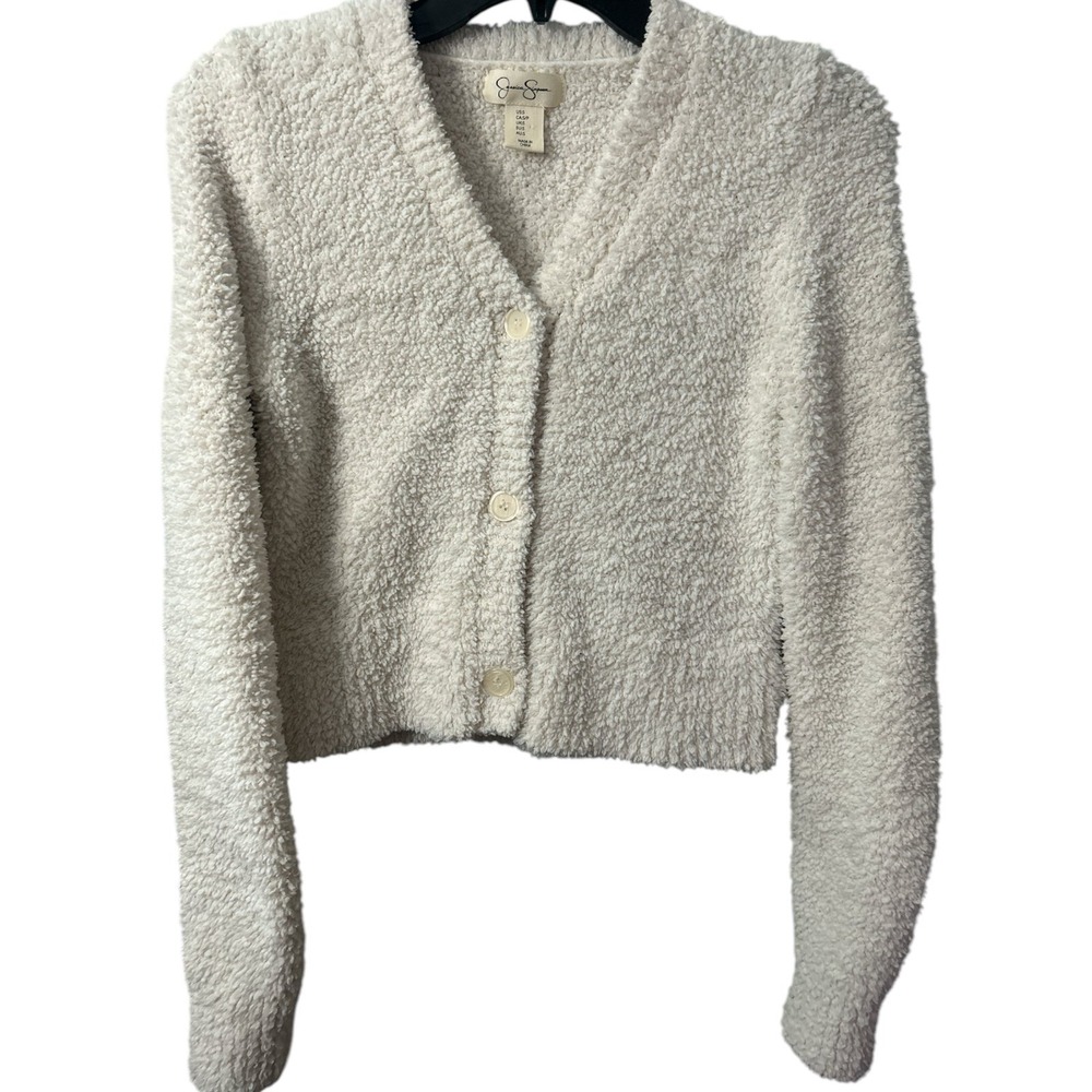 Jessica Simpson Small soft white button down‎ Cardigan